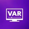 VAR icon, Video assistant referee vector