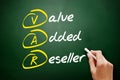 VAR - Value Added Reseller acronym, business concept background Royalty Free Stock Photo