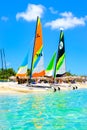 The beautiful beach of Varadero in Cuba on a sunny summer day Royalty Free Stock Photo