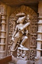 Varaha Sculpture, Inner wall of Rani ki vav, an intricately constructed stepwell on the banks of Saraswati River. Patan, Gujarat, Royalty Free Stock Photo