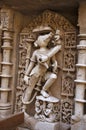 Varaha Sculpture, Inner wall of Rani ki vav, an intricately constructed stepwell on the banks of Saraswati River. Patan in Gujarat Royalty Free Stock Photo