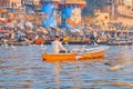 Varanasi or Banaras ganga ghat, Uttar Pradesh, India