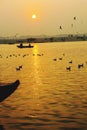 Varanasi ganga river morning beautiful sunrise view