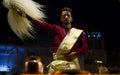 Ganga aarti at Dashashwamedh Ghat, varanasi Royalty Free Stock Photo