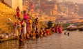 People pray at Ganges River