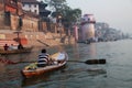 Varanasi Morning at Ganga Royalty Free Stock Photo