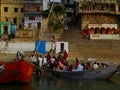 Varanasi, morning at Ganga river, India