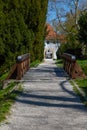 Varazdin, Croatia Ã¢â¬â April 2022. a picturesque historical castle of the medieval old town of Varazdin