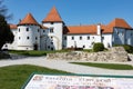 Varazdin, Croatia Ã¢â¬â April 2022. a picturesque historical castle of the medieval old town of Varazdin