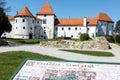 Varazdin, Croatia Ã¢â¬â April 2022. a picturesque historical castle of the medieval old town of Varazdin