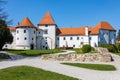 Varazdin, Croatia Ã¢â¬â April 2022. a picturesque historical castle of the medieval old town of Varazdin