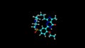 Vardenafil molecule rotating video Full HD