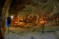 Vardzia mountain church interior