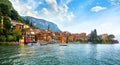 Varenna, Italy. Picturesque town at lake Como. Royalty Free Stock Photo