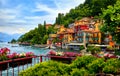 Varenna, Italy. Picturesque town at lake Como. Royalty Free Stock Photo