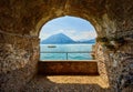 Varenna, Italy. View at lake Como Royalty Free Stock Photo