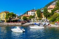 Varenna, lake Como, Italy September 20, 2019. Varenna, small town on lake Como. Lakeside view in Italy