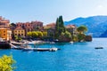 Varenna, lake Como, Italy September 20, 2019. Varenna, small town on lake Como. Lakeside view in Italy