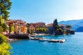 Varenna, lake Como, Italy September 20, 2019. Varenna, small town on lake Como. Lakeside view in Italy