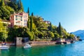 Varenna, lake Como, Italy September 20, 2019. Varenna, small town on lake Como. Lakeside view in Italy