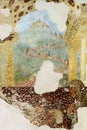 Varese, Italy: old ruined fresco at Sacro Monte Royalty Free Stock Photo