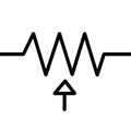 Variabel Resistor Symbol Bottom Arrow Version