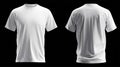 Variable white t-shirt mock-up template with multiple customization options. A changeable 3d t-shirt mock-up for dynamic branding Royalty Free Stock Photo