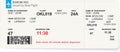 Variant of air ticket boarding pass