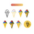 Variant Icon of ice cream free for commercial use