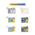 Variant Icon of photo camera free for commercial use