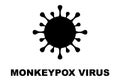 MONKEYPOX VIRUS. Monkeypox is a zoonotic viral disease that can infect nonhuman primates, rodents, and some other mammals. Royalty Free Stock Photo