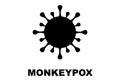 MONKEYPOX VIRUS. Monkeypox is a zoonotic viral disease that can infect nonhuman primates, rodents, and some other mammals. Royalty Free Stock Photo