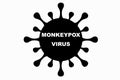 MONKEYPOX VIRUS. Monkeypox is a zoonotic viral disease that can infect nonhuman primates, rodents, and some other mammals. Royalty Free Stock Photo