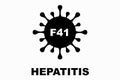 Hepatitis Adenovirus F41. Childhood hepatitis. Adenovirus F41, main suspect in the outbreak of childhood hepatitis Royalty Free Stock Photo