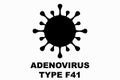 Hepatitis Adenovirus F41. Childhood hepatitis. Adenovirus F41, main suspect in the outbreak of childhood hepatitis Royalty Free Stock Photo