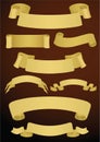 Variants of eight banners.