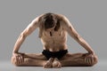 Variation of bound angle yoga pose