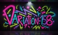 Variation 158 Graffiti Royalty Free Stock Photo