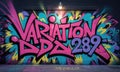 Variation 289 Graffiti Royalty Free Stock Photo