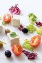 Variation of Greek salad Royalty Free Stock Photo