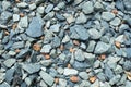 Texture of gravel rock and stone on the ground