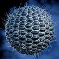 Varicella zoster - Herpes Zoster - Herpes Virus - High details - 3D Rendering Royalty Free Stock Photo