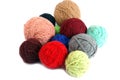 Varicolored ball of the woolly Royalty Free Stock Photo
