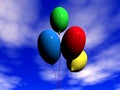 Varicoloured balloons