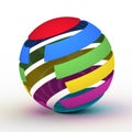 Varicoloured globe Royalty Free Stock Photo