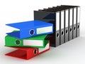 Varicoloured office files Royalty Free Stock Photo