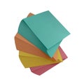 Varicoloured paper for office Royalty Free Stock Photo