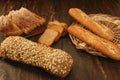 Varied bread still life Royalty Free Stock Photo