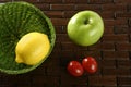 Varied fruits and vegetables