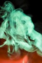 Variegated puffs of smoke Royalty Free Stock Photo